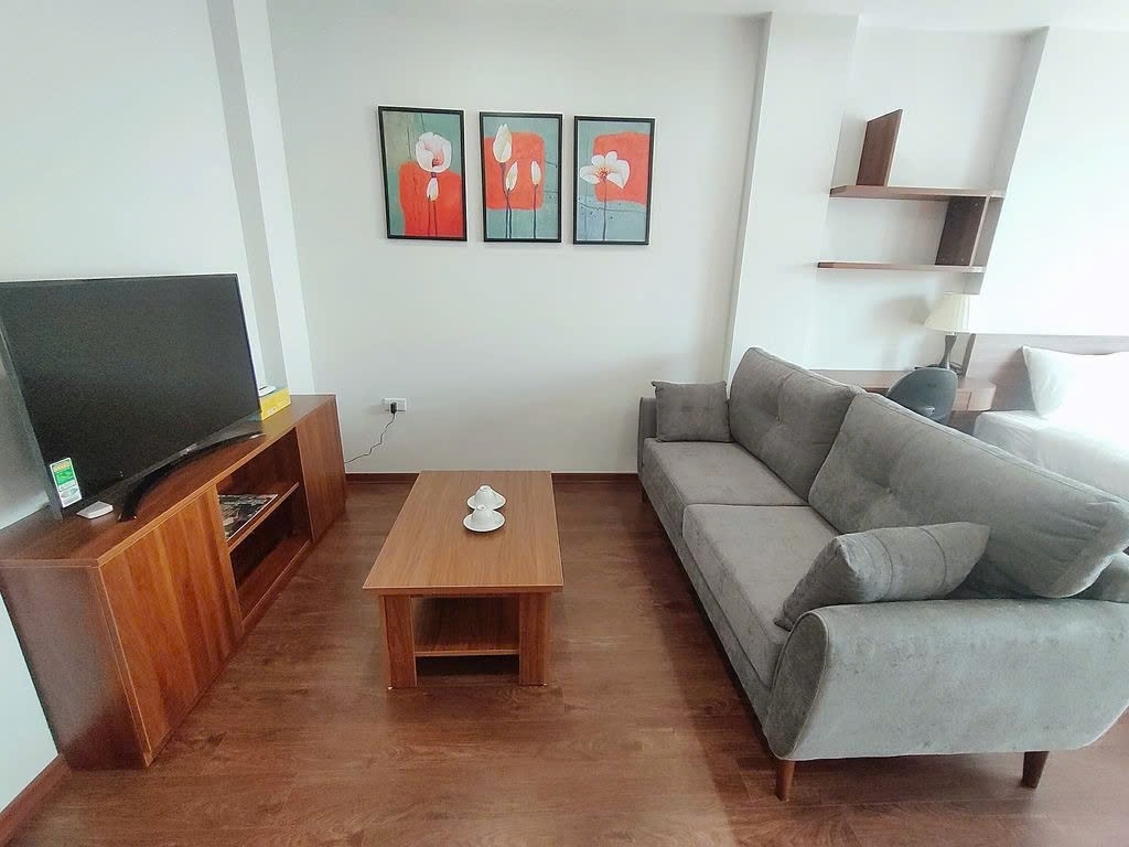 Phòng trọ Studio 45m2 tại PTC House 1 Kim Mã Thượng - Ba Đình  - Phòng khách