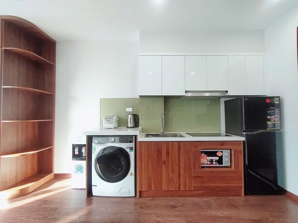 Phòng trọ Studio 45m2 tại PTC House 1 Kim Mã Thượng - Ba Đình  - Phòng bếp