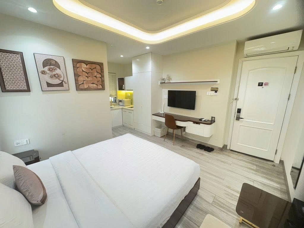 Phòng trọ Studio 20m2 tại PTC House 2 Cao Triều Phát - Quận 7 - Phòng ngủ