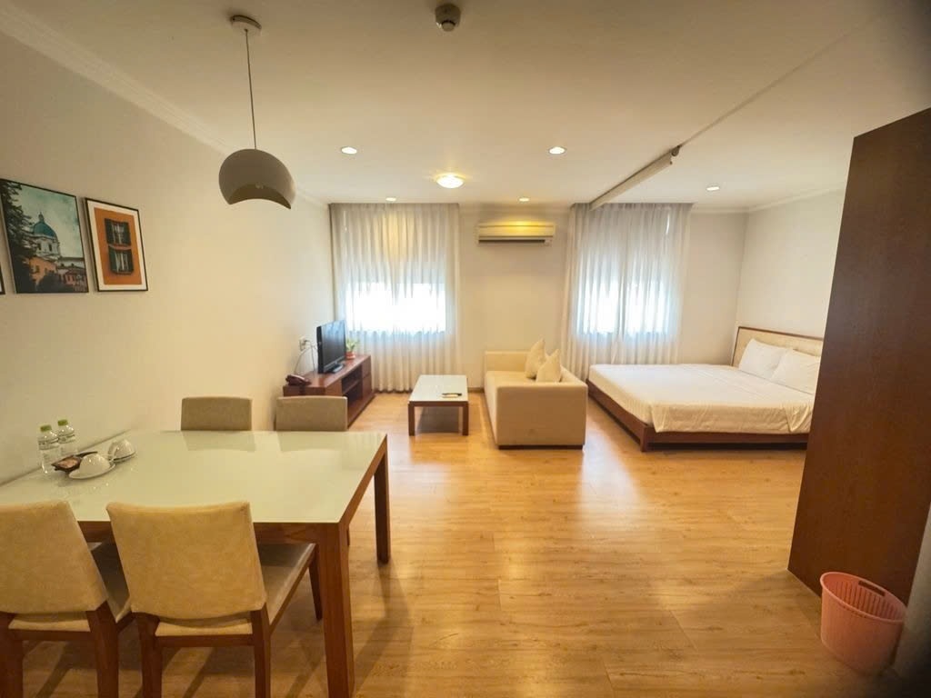 Phòng trọ Studio 45m2 tại PTC House 2 Hưng Phước - Quận 7  - Phòng khách