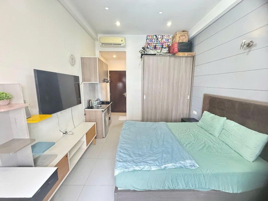 Phòng trọ Studio 30m2 tại PTC House 2 Ngô Tất Tố - Bình Thạnh - Phòng ngủ