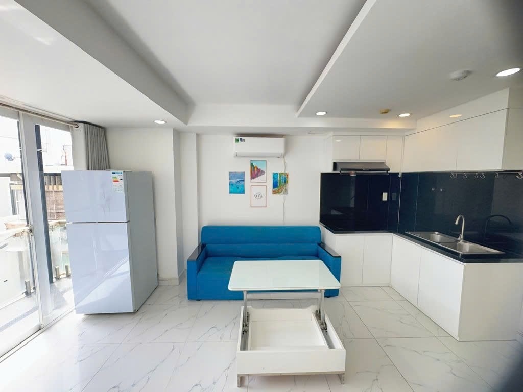 Phòng trọ 1 Phòng ngủ 35m2 tại PTC House 2 Nguyễn Thượng Hiền - Phú Nhuận  - Phòng khách