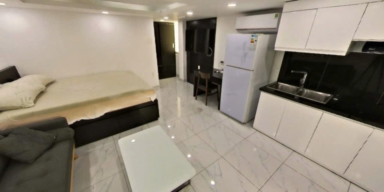 Phòng trọ Studio 35m2 tại PTC House Nguyễn Duy - Bình Thạnh  - Phòng ngủ
