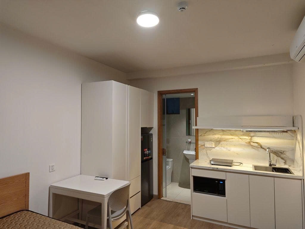 Phòng trọ Studio 25m2 tại PTC House 1 Nguyễn Văn Linh - Quận 7 - Phòng bếp