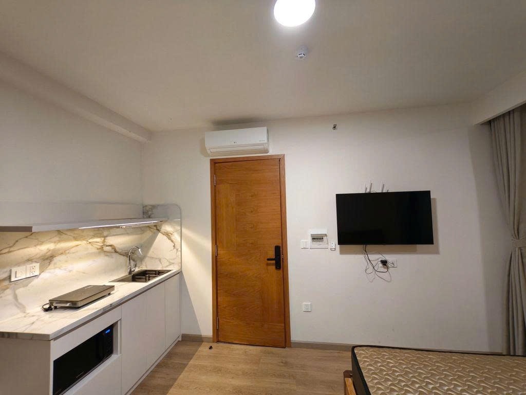 Phòng trọ Studio 25m2 tại PTC House 1 Nguyễn Văn Linh - Quận 7 - Phòng bếp