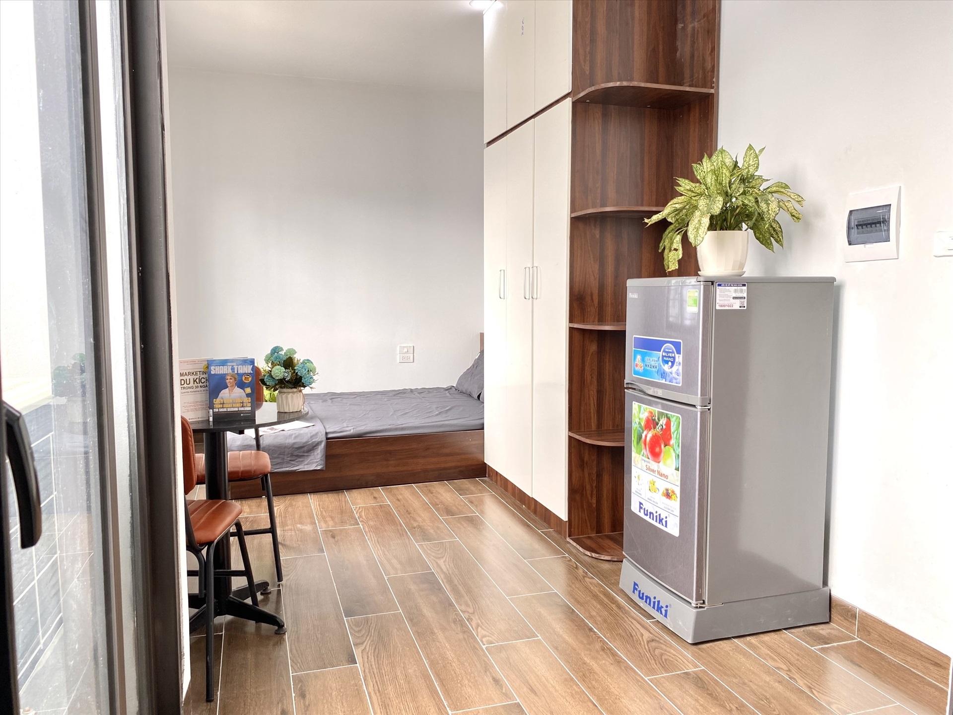 Phòng trọ Studio 20m2 tại Suha Home Mễ Trì Hạ - Nam Từ Liêm - Phòng ngủ