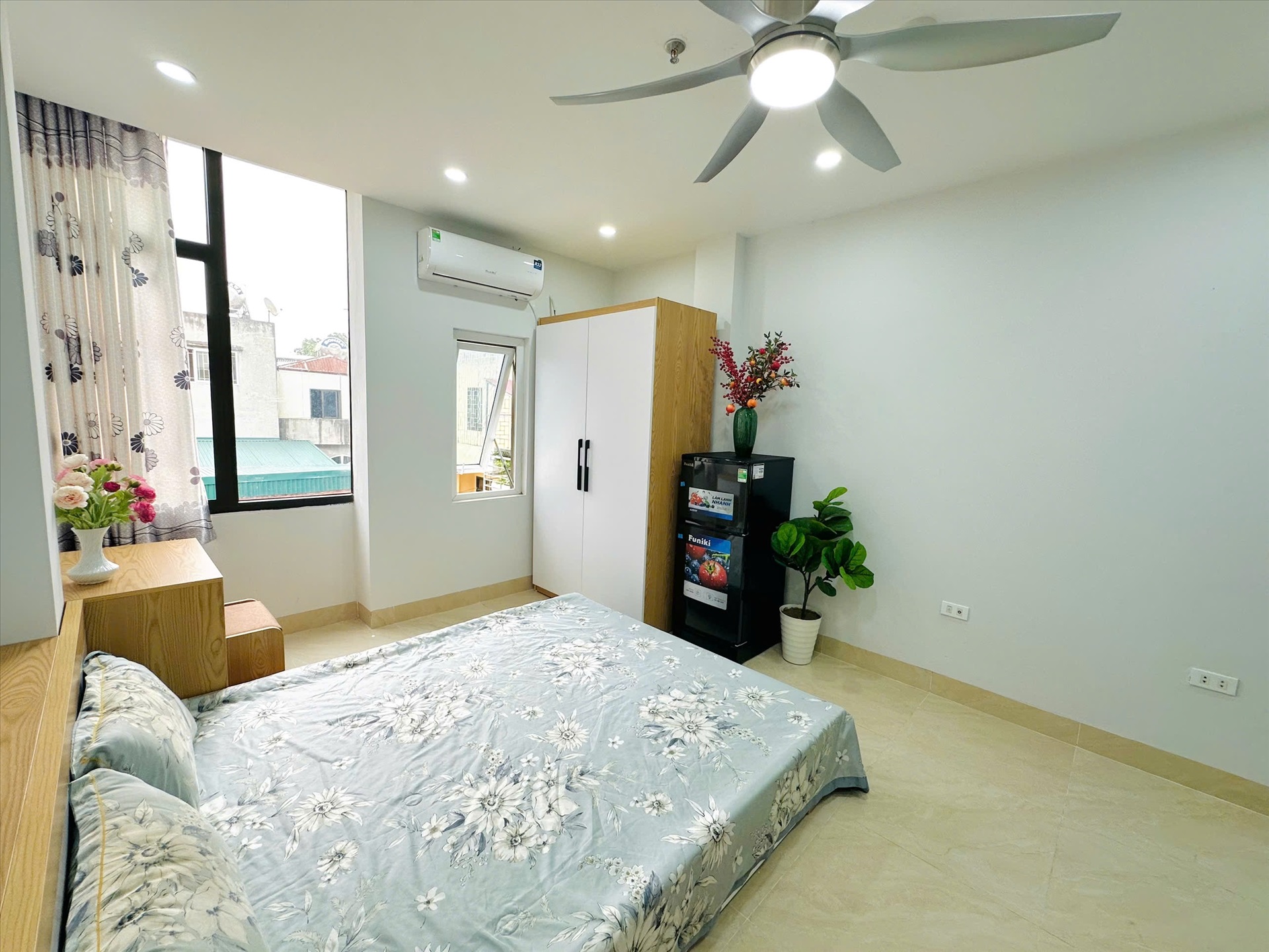 Phòng trọ Studio 30m2 tại TT House Trung Kính - Cầu Giấy - Phòng ngủ