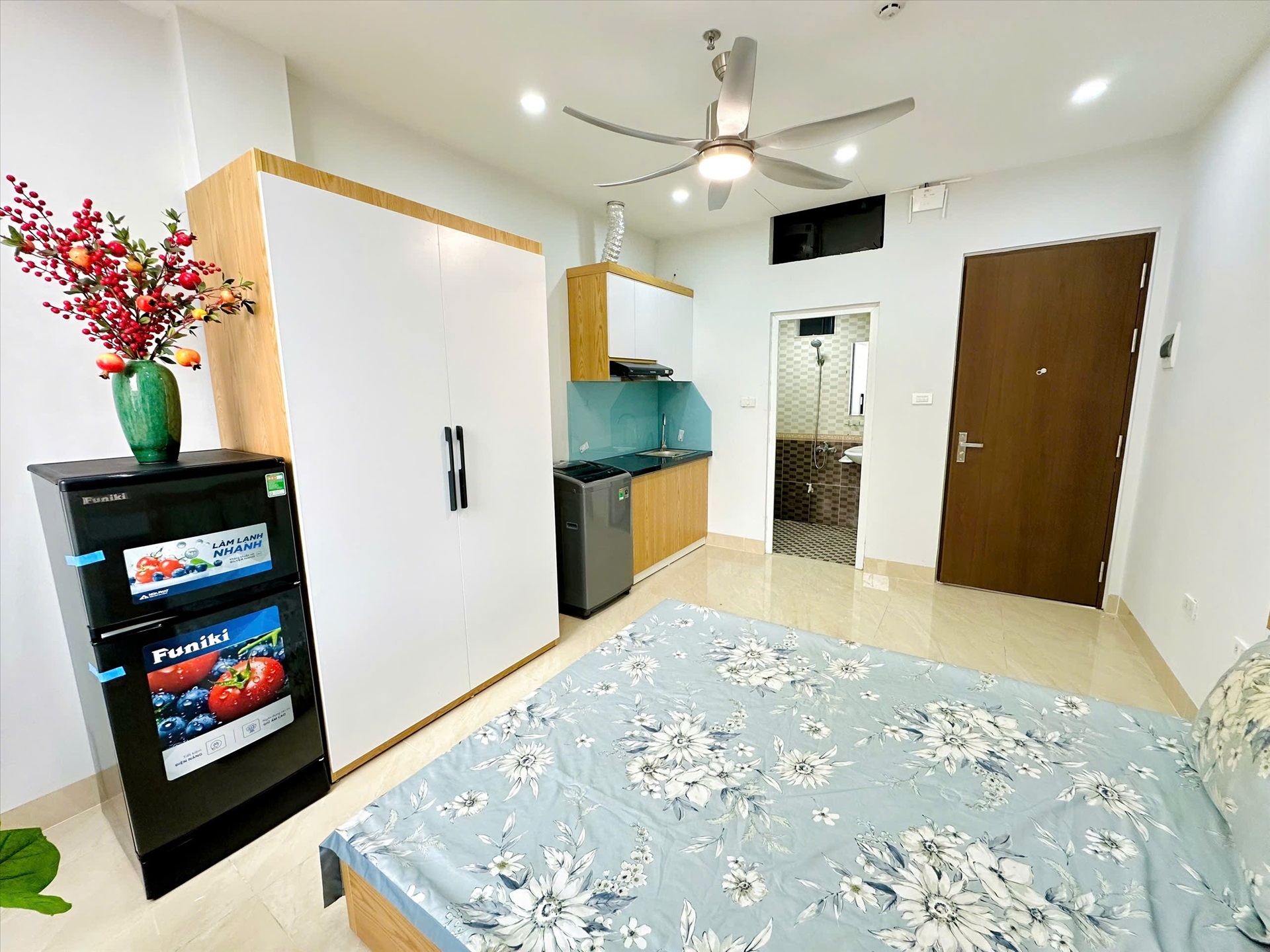 Phòng trọ Studio 30m2 tại TT House Trung Kính - Cầu Giấy - Phòng ngủ