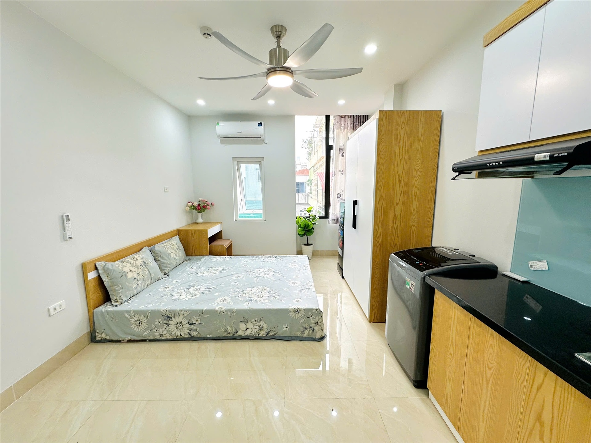 Phòng trọ Studio 30m2 tại TT House Trung Kính - Cầu Giấy - Phòng ngủ