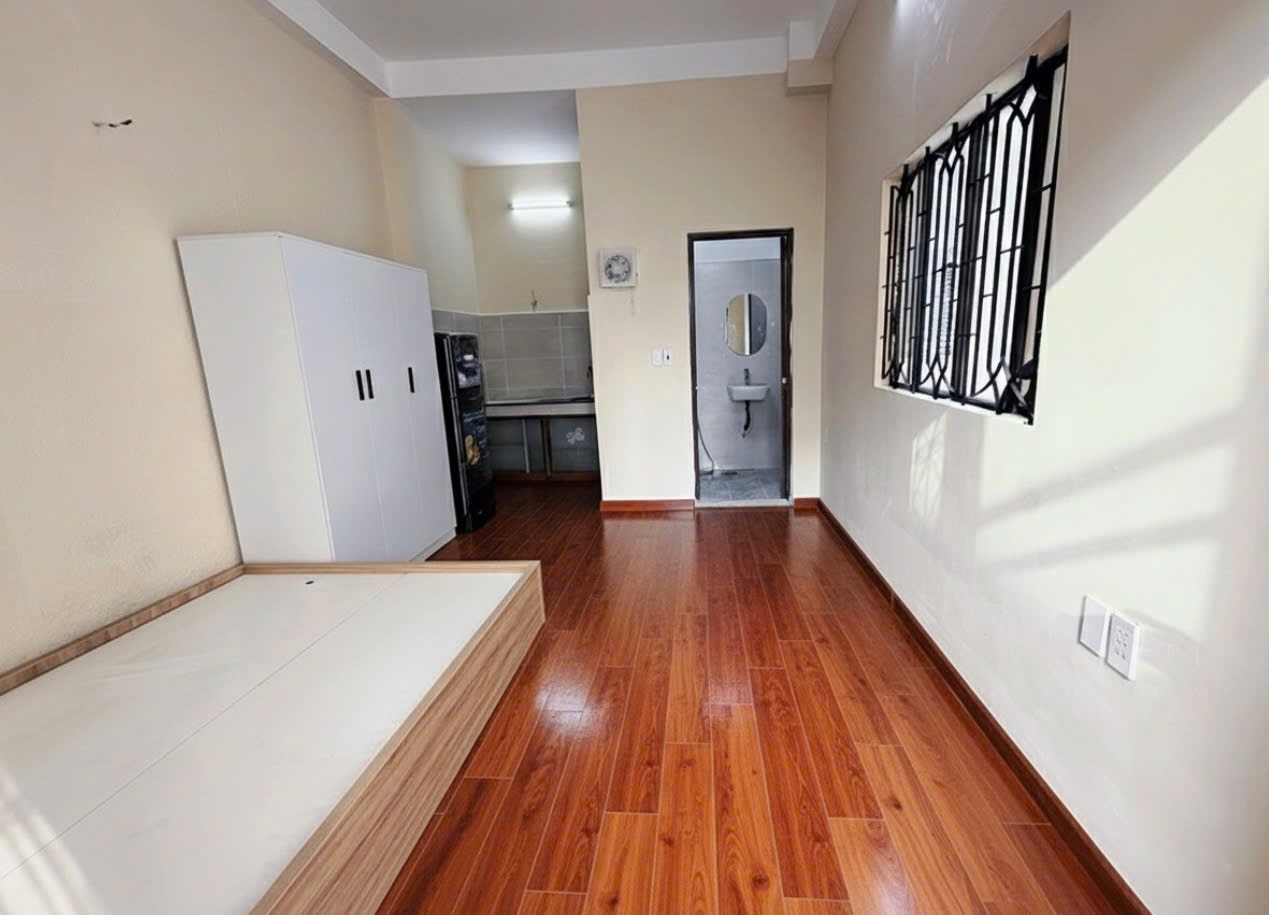 Phòng trọ Studio 25m2 tại Jinjoo Home Phan Hồ Tây - Phú Nhuận - Phòng ngủ