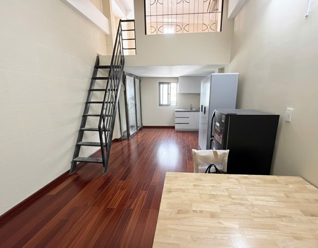 Phòng trọ Duplex 35m2 tại Jinjoo Home Phan Hồ Tây - Phú Nhuận - Phòng khách