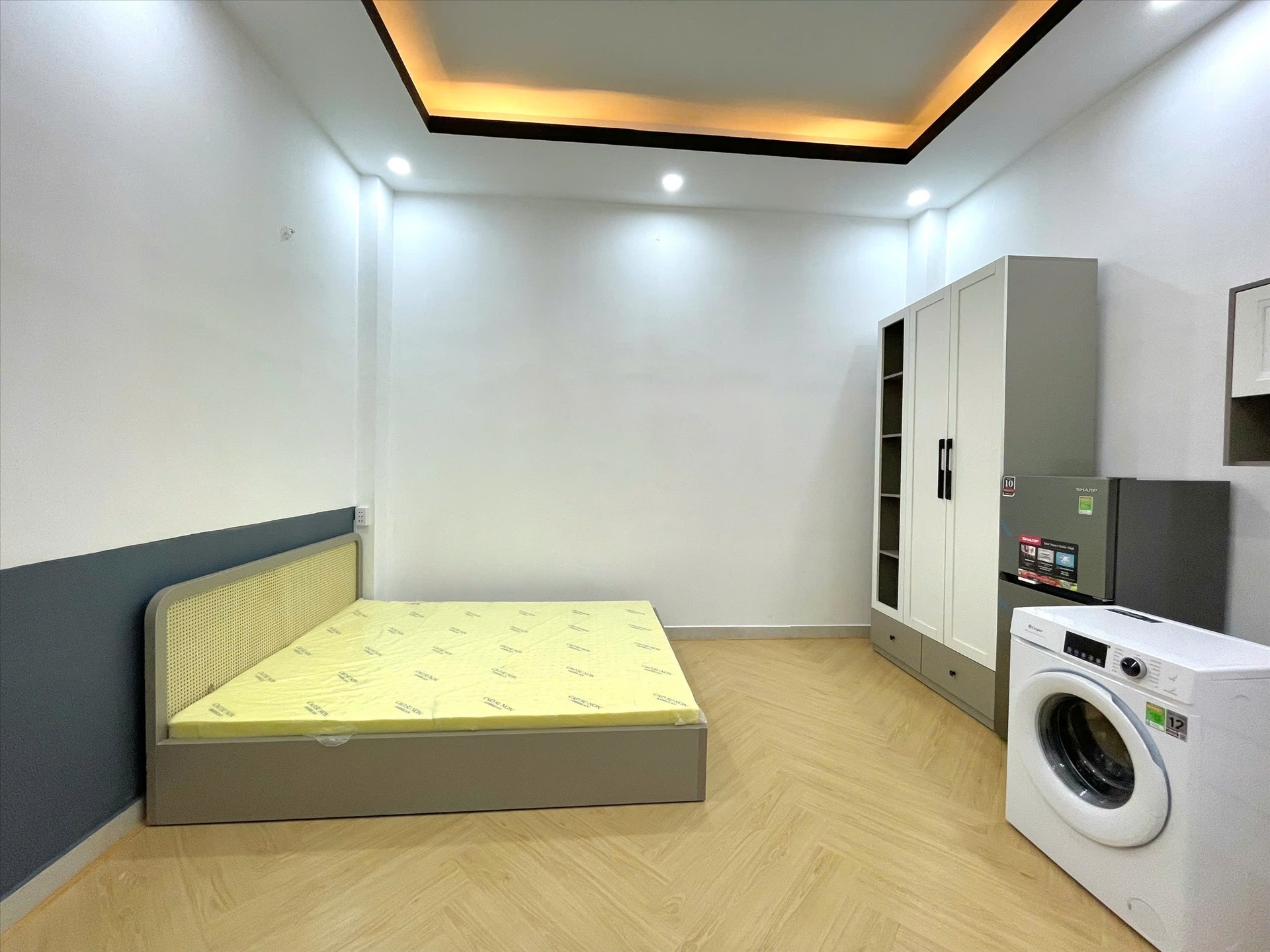 Phòng trọ Studio 25m2 tại Jinjoo Home Nguyễn Hữu Cảnh - Bình Thạnh - Phòng ngủ