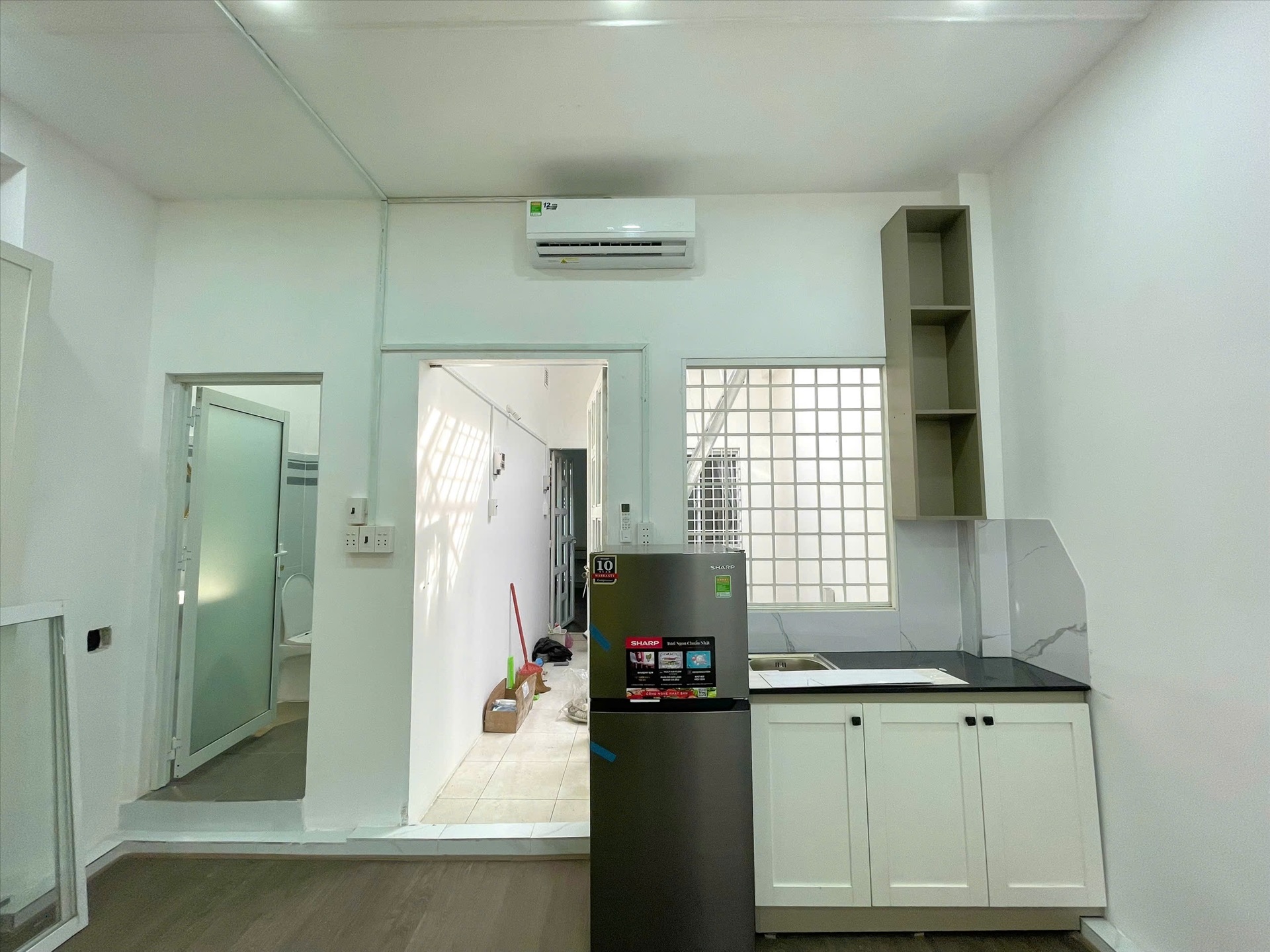 Phòng trọ Studio 30m2 tại Jinjoo Home Nguyễn Hữu Cảnh - Bình Thạnh - Phòng bếp