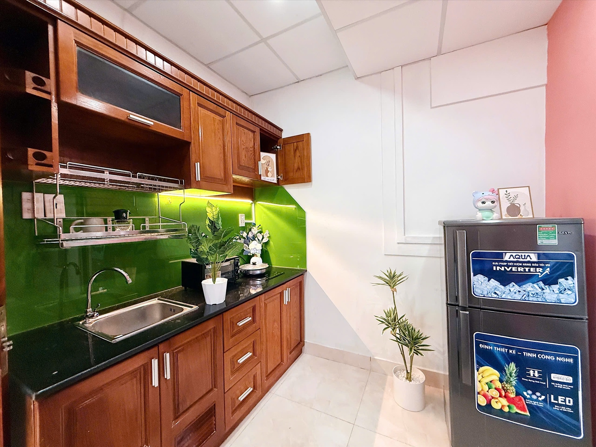 Phòng trọ 1 Phòng ngủ 40m2 tại SWEETHOME Vạn Kiếp - Bình Thạnh - Phòng bếp