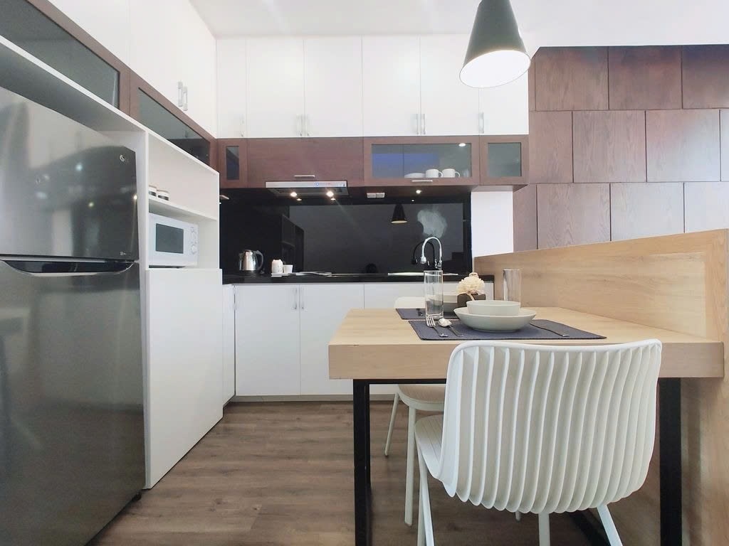 Phòng trọ Studio 40m2 tại PTC House 15 Nguyễn Thị Minh Khai - Quận 1  - Phòng bếp