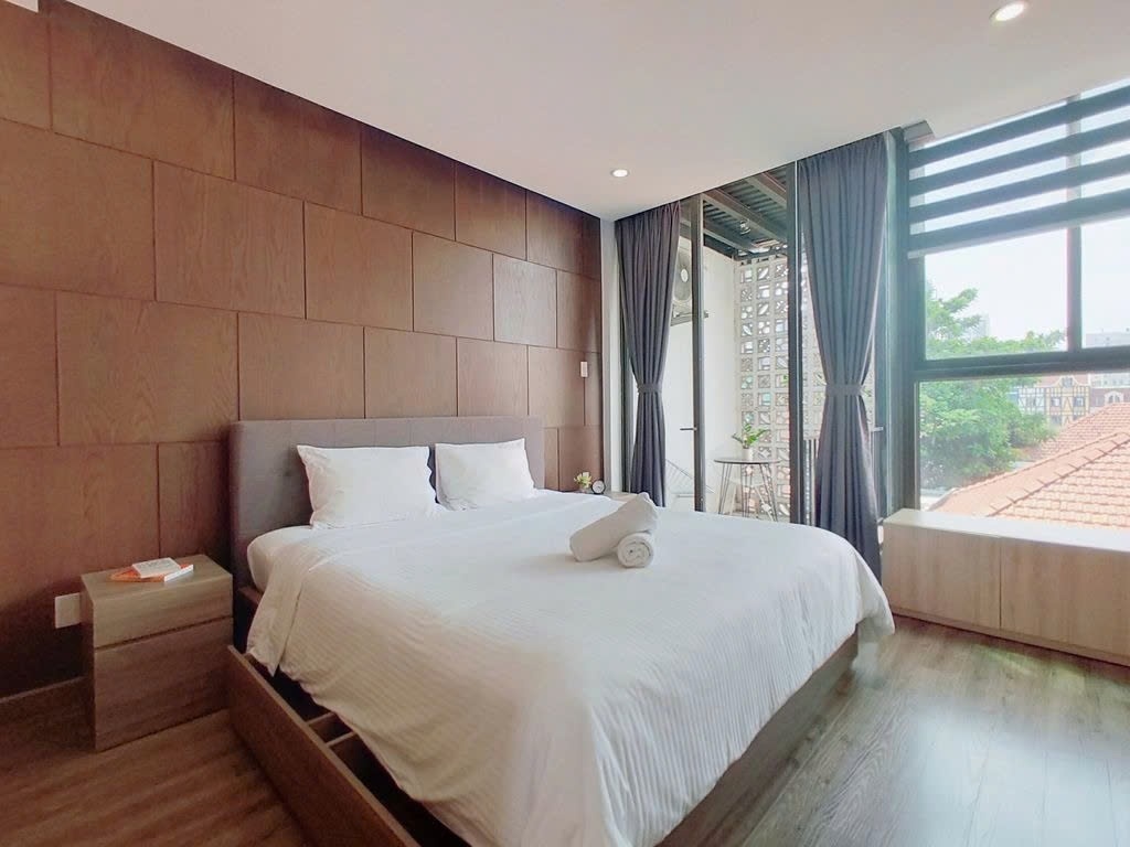 Phòng trọ Studio 40m2 tại PTC House 15 Nguyễn Thị Minh Khai - Quận 1  - Phòng ngủ