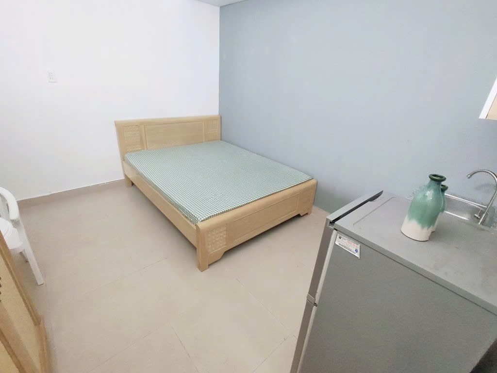 Phòng trọ Studio 20m2 tại PTC House 4 Nguyễn Trãi - Quận 1  - Phòng ngủ