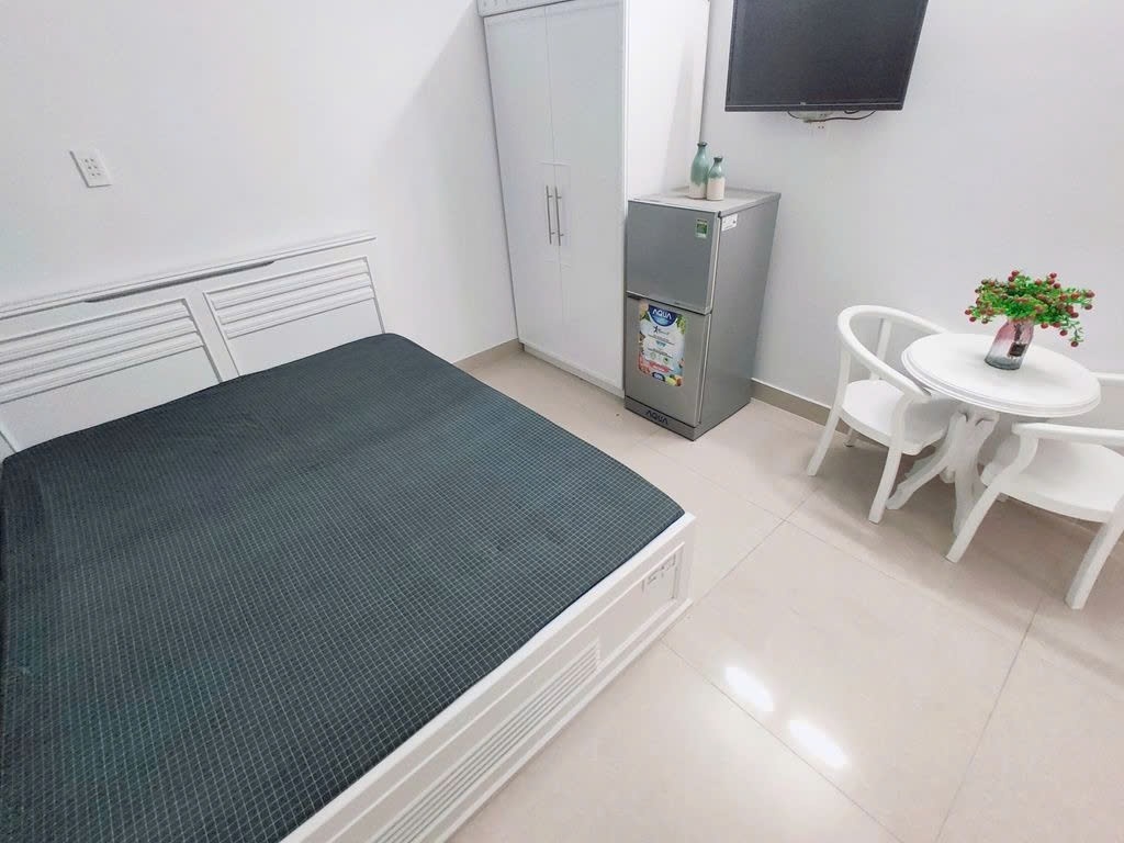 Phòng trọ Studio 20m2 tại PTC House 4 Nguyễn Trãi - Quận 1  - Phòng ngủ