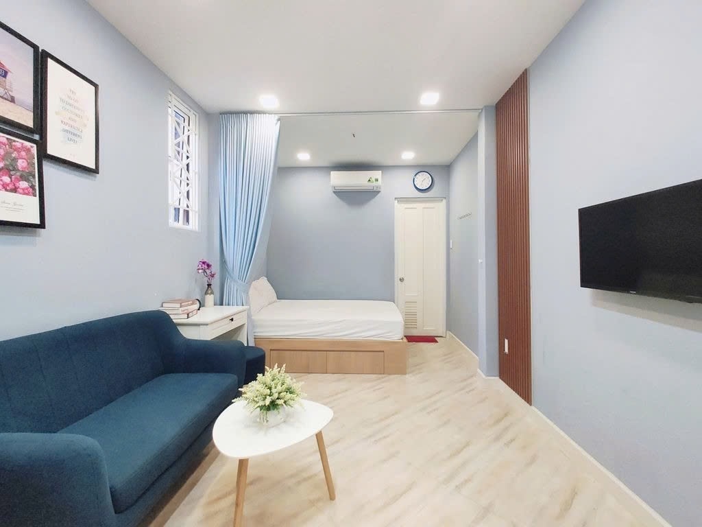 Phòng trọ Studio 30m2 tại PTC House 4 Cao Thắng - Quận 3 - Phòng ngủ