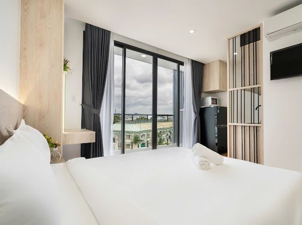 Phòng trọ Studio 30m2 tại PTC House 2 Hương Giang - Quận 10  - Phòng ngủ