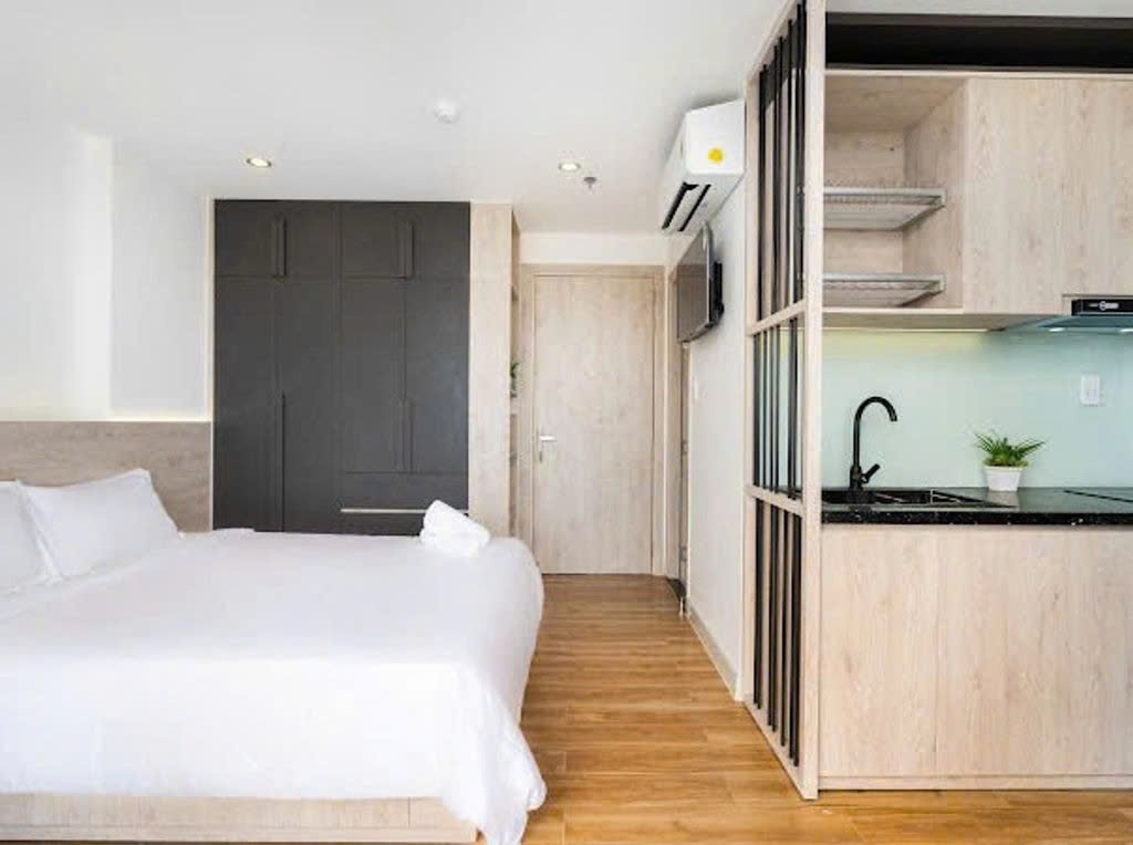 Phòng trọ Studio 30m2 tại PTC House 2 Hương Giang - Quận 10  - Phòng ngủ