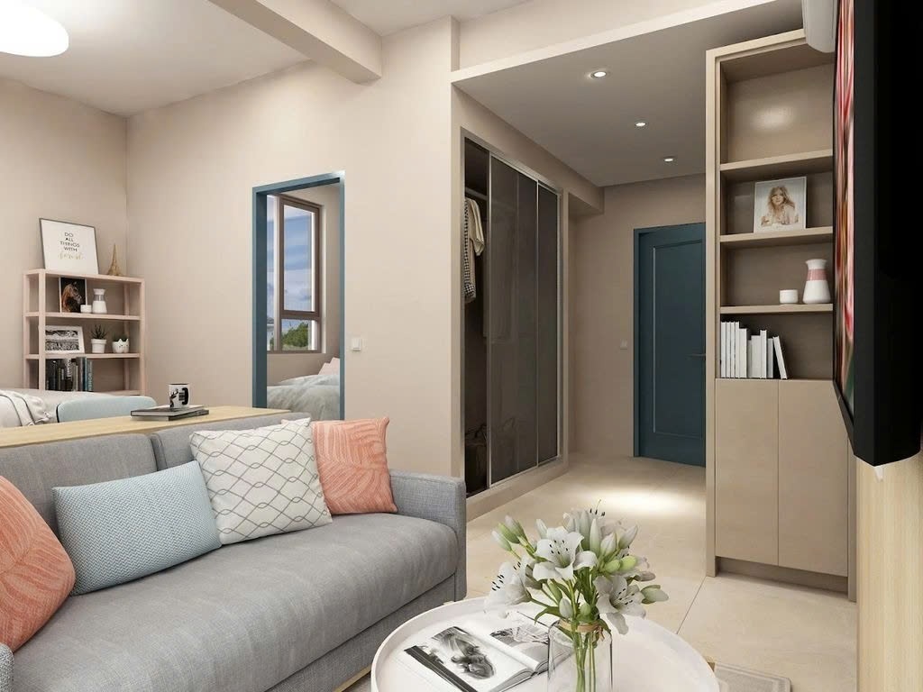 Phòng trọ 1 Phòng ngủ 25m2 tại PTC House 2 Nguyễn Văn Linh - Quận 7 - Phòng khách