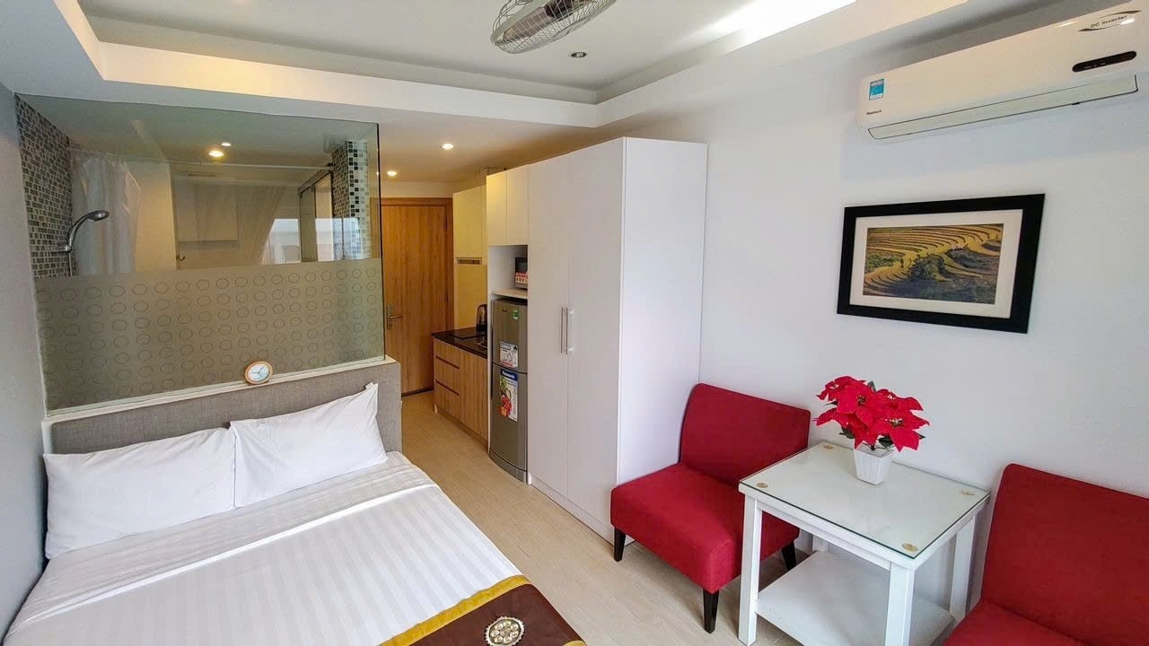 Phòng trọ Studio 20m2 tại PTC House 2 Hưng Phước 4 - Quận 7  - Phòng khách