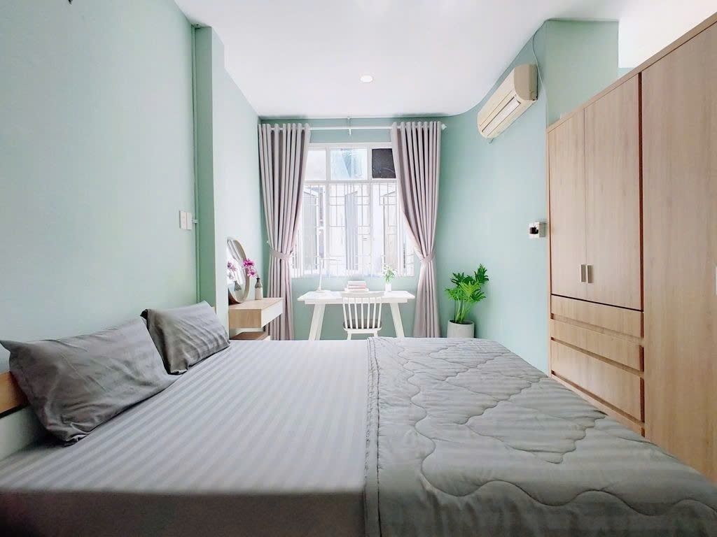 Phòng trọ Studio 30m2 tại PTC House 9 Trần Hưng Đạo  - Quận 1  - Phòng ngủ