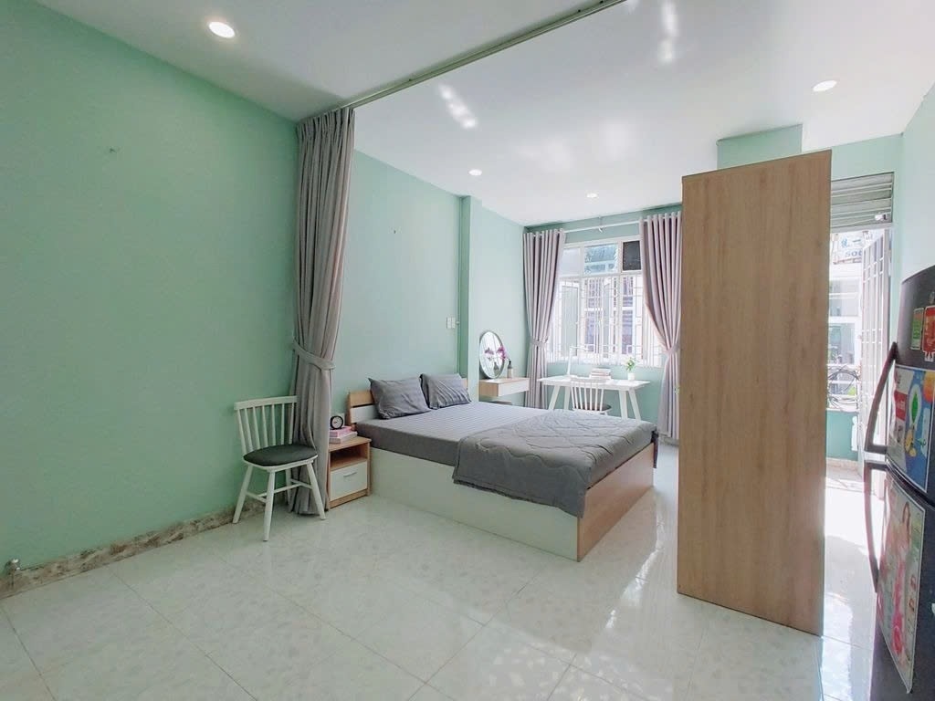 Phòng trọ Studio 30m2 tại PTC House 9 Trần Hưng Đạo  - Quận 1  - Phòng ngủ