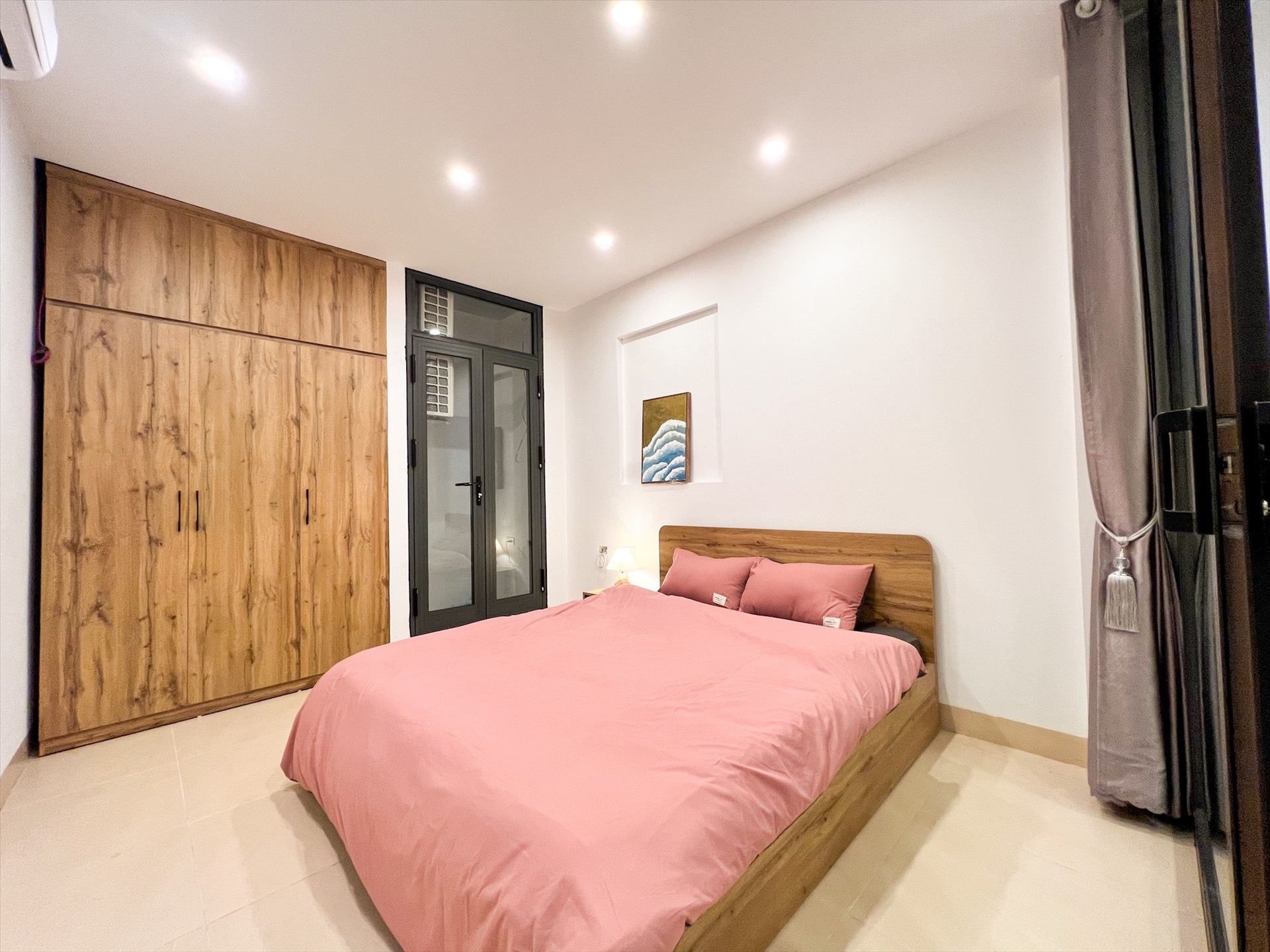 Phòng trọ Studio 45m2 tại Nine House 3 Kim Mã - Ba Đình - Phòng ngủ