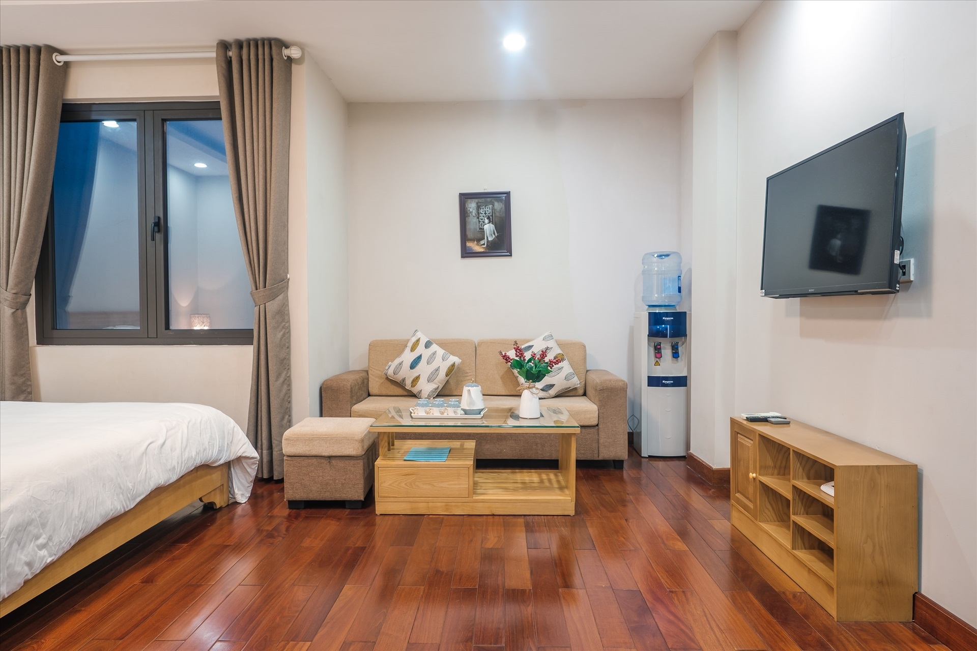 Phòng trọ Studio 40m2 tại Nine House Kim Mã - Ba Đình - Phòng khách