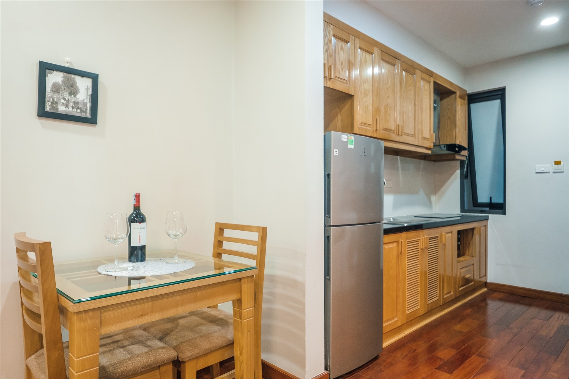 Phòng trọ Studio 40m2 tại Nine House Kim Mã - Ba Đình - Phòng khách