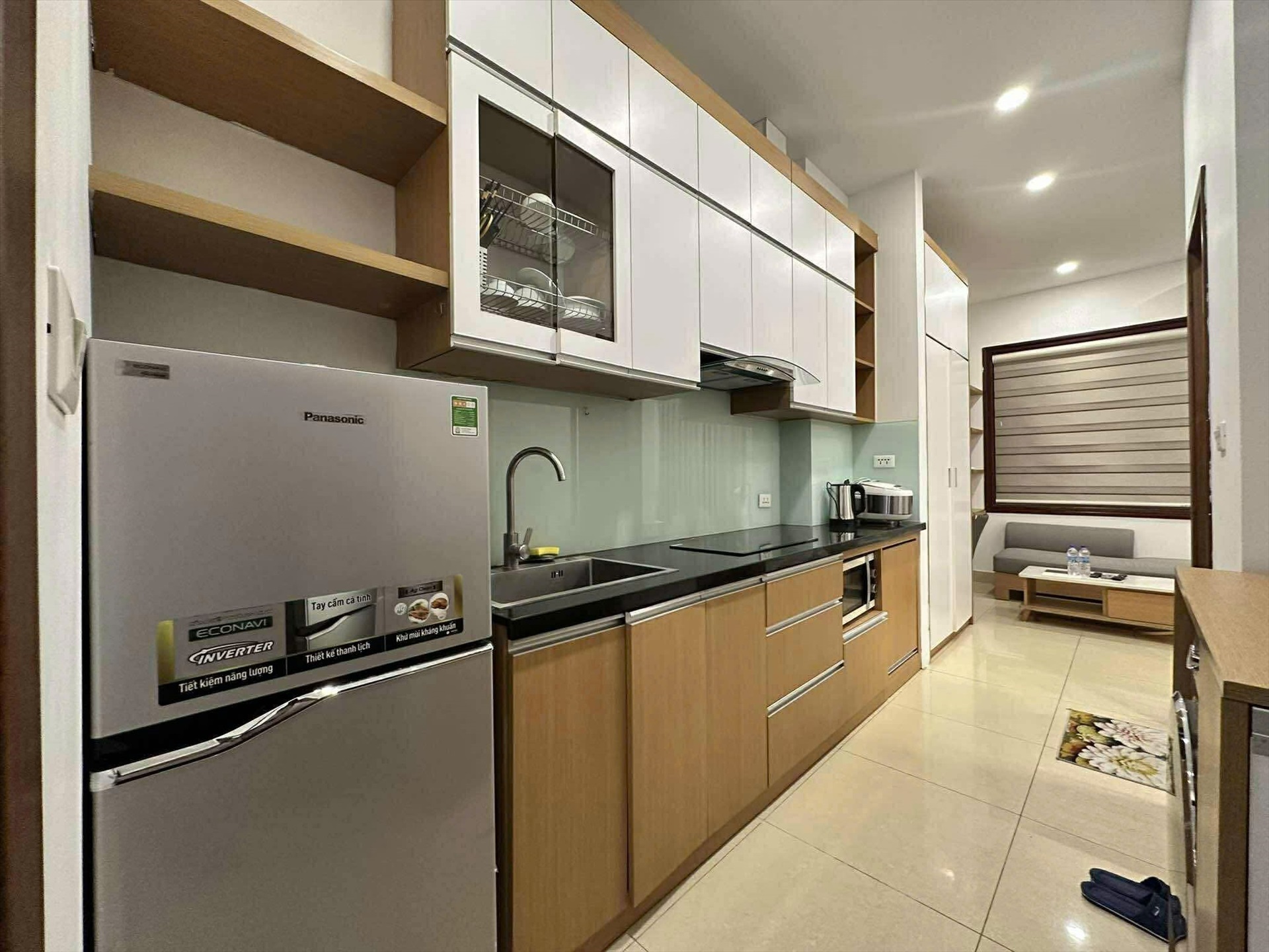 Phòng trọ Studio 35m2 tại Nine House 1 Kim Mã - Ba Đình - Phòng bếp