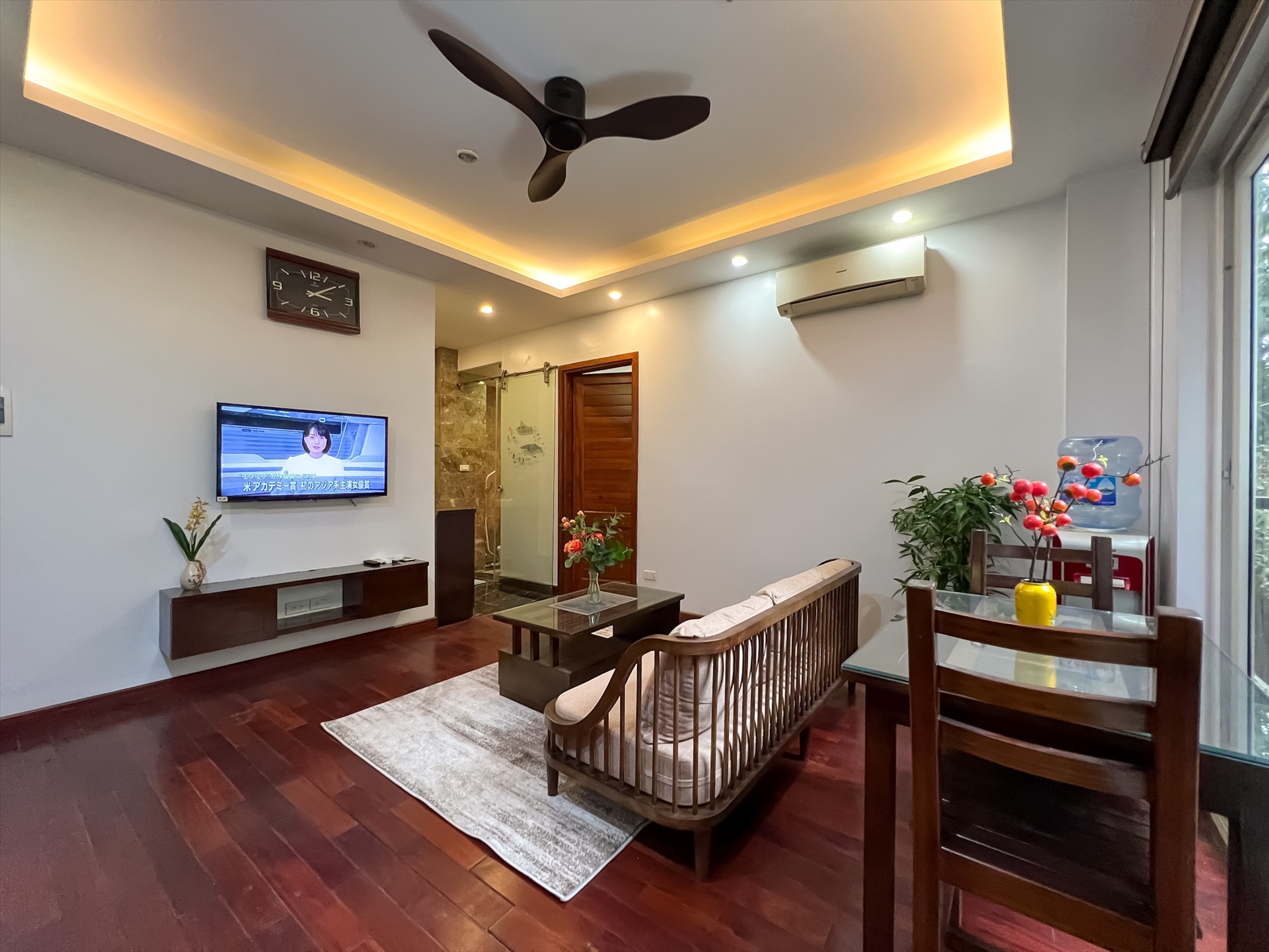 Phòng trọ 1 Phòng ngủ 45m2 tại Nine House 4 Kim Mã - Ba Đình - Phòng khách