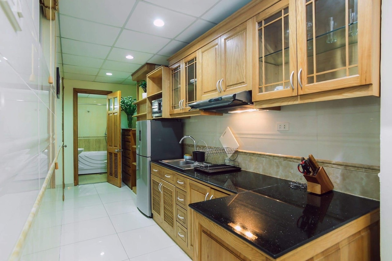 Phòng trọ 1 Phòng ngủ 60m2 tại Nine House 2 Kim Mã - Ba Đình - Phòng bếp