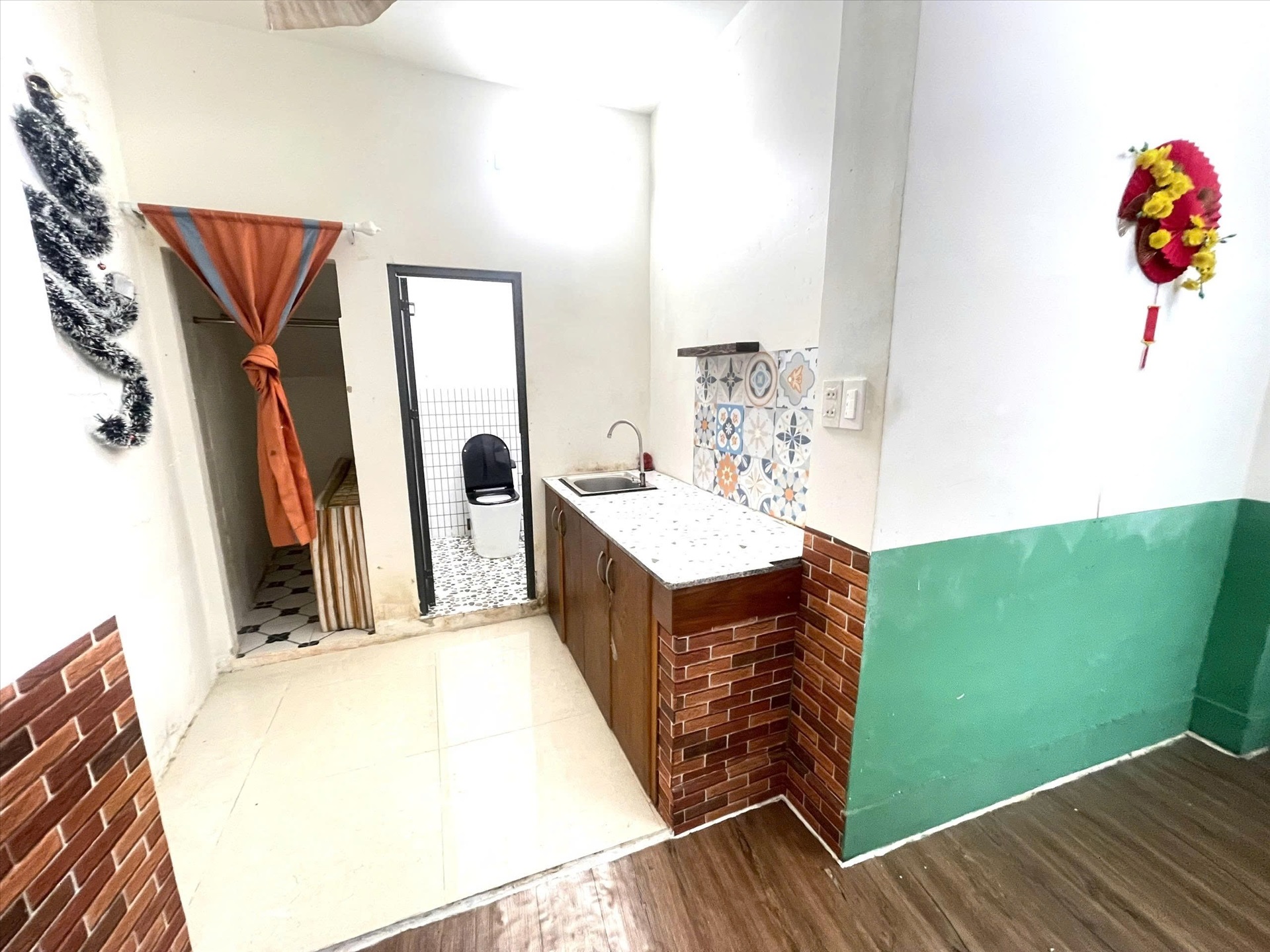 Phòng trọ Studio 25m2 tại TN House Bạch Đằng - Bình Thạnh - Phòng bếp