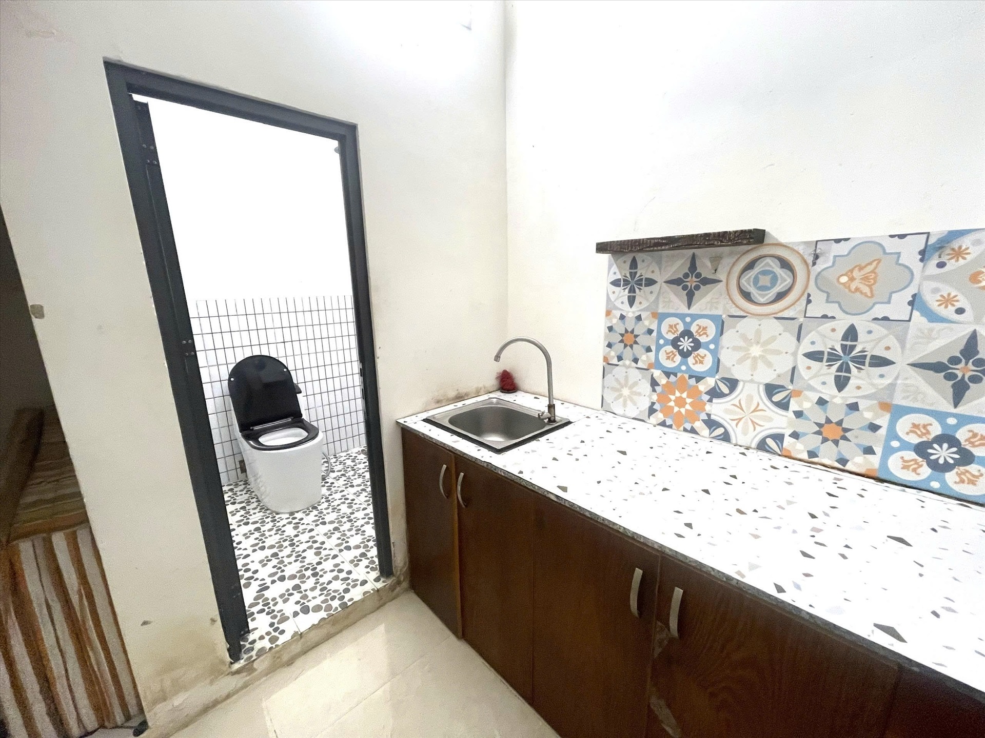 Phòng trọ Studio 25m2 tại TN House Bạch Đằng - Bình Thạnh - Phòng bếp