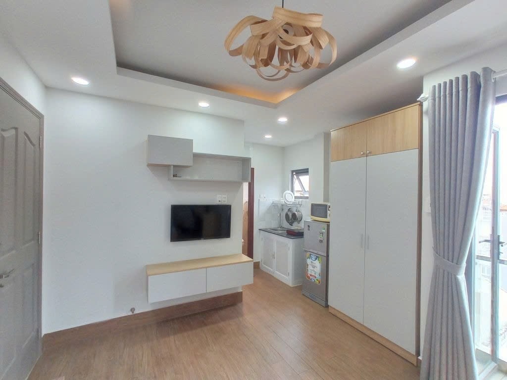 Phòng trọ Studio 30m2 tại PTC House 6 Điện Biên Phủ - Bình Thạnh  - Phòng khách