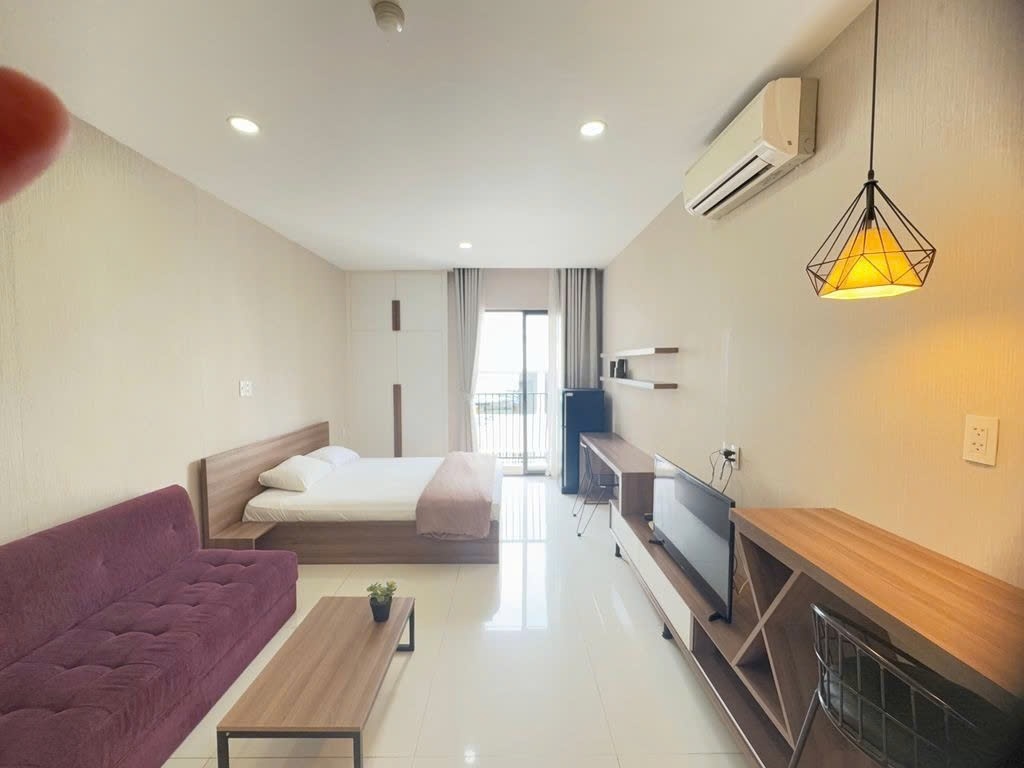 Phòng trọ Studio 30m2 tại PTC House Nguyễn Huy Tưởng - Bình Thạnh  - Phòng ngủ