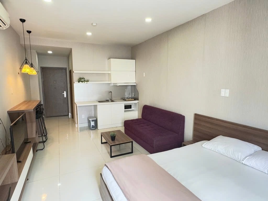 Phòng trọ Studio 30m2 tại PTC House Nguyễn Huy Tưởng - Bình Thạnh  - Phòng bếp