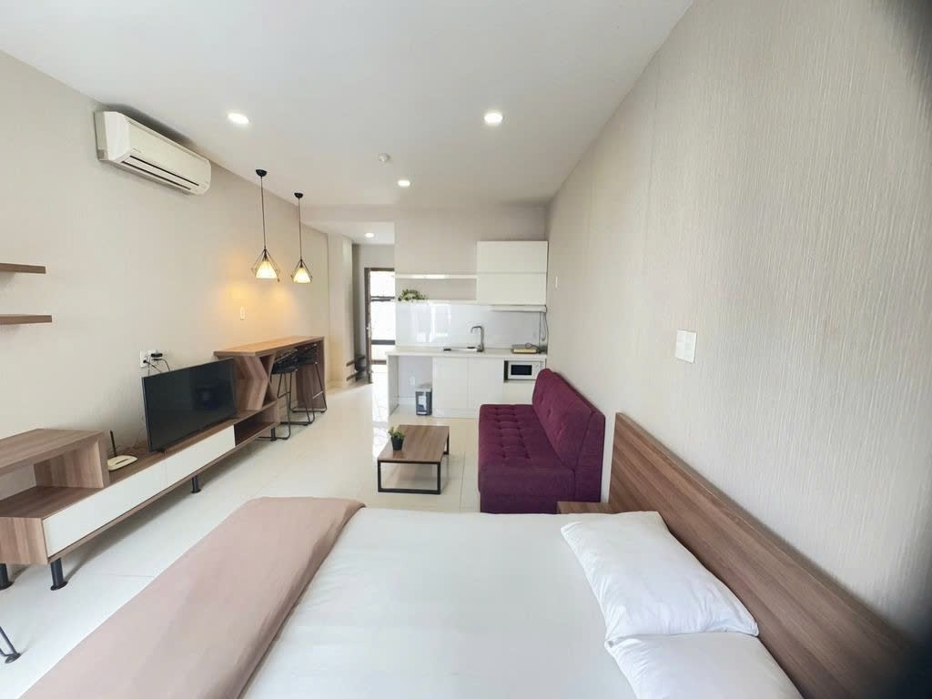 Phòng trọ Studio 30m2 tại PTC House Nguyễn Huy Tưởng - Bình Thạnh  - Phòng ngủ