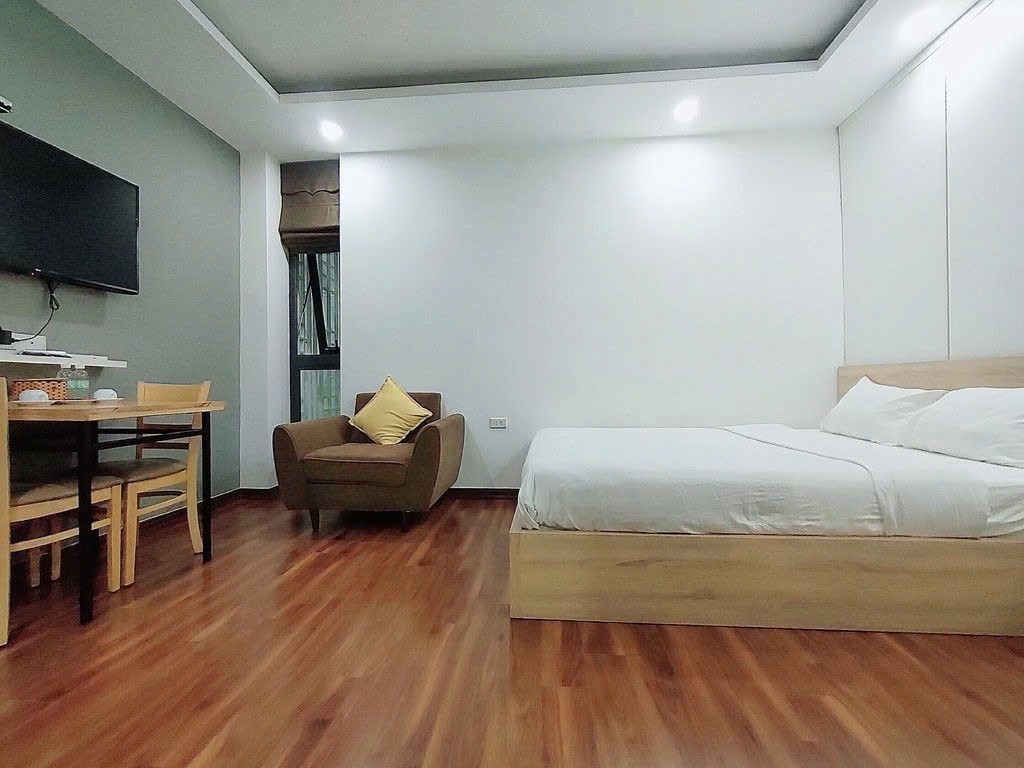 Phòng trọ Studio 30m2 tại PTC House 6 Đình Thôn - Nam Từ Liêm  - Phòng ngủ