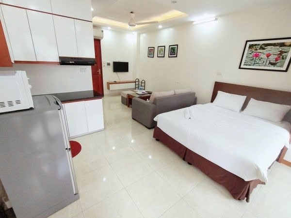 Phòng trọ Studio 40m2 tại PTC House 5 Đình Thôn - Nam Từ Liêm  - Phòng ngủ
