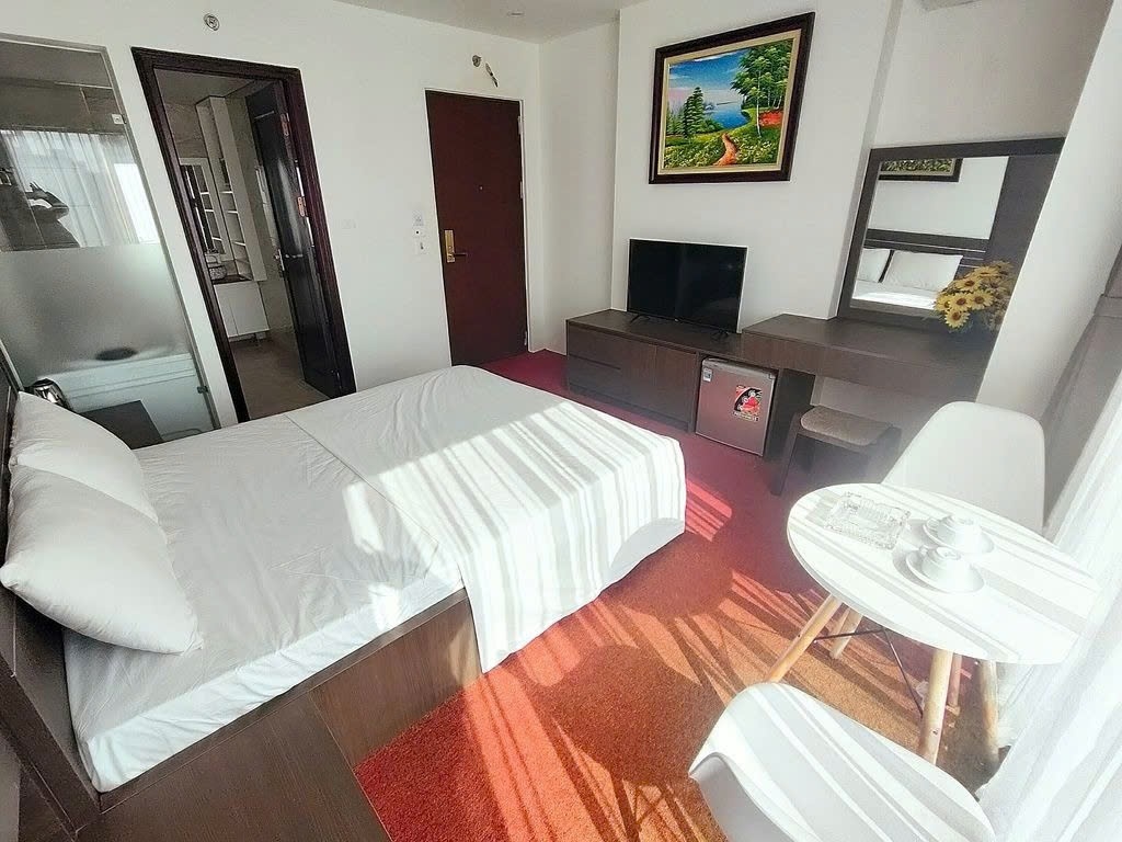 Phòng trọ Studio 25m2 tại PTC House 4 Quan Hoa - Cầu Giấy  - Phòng ngủ