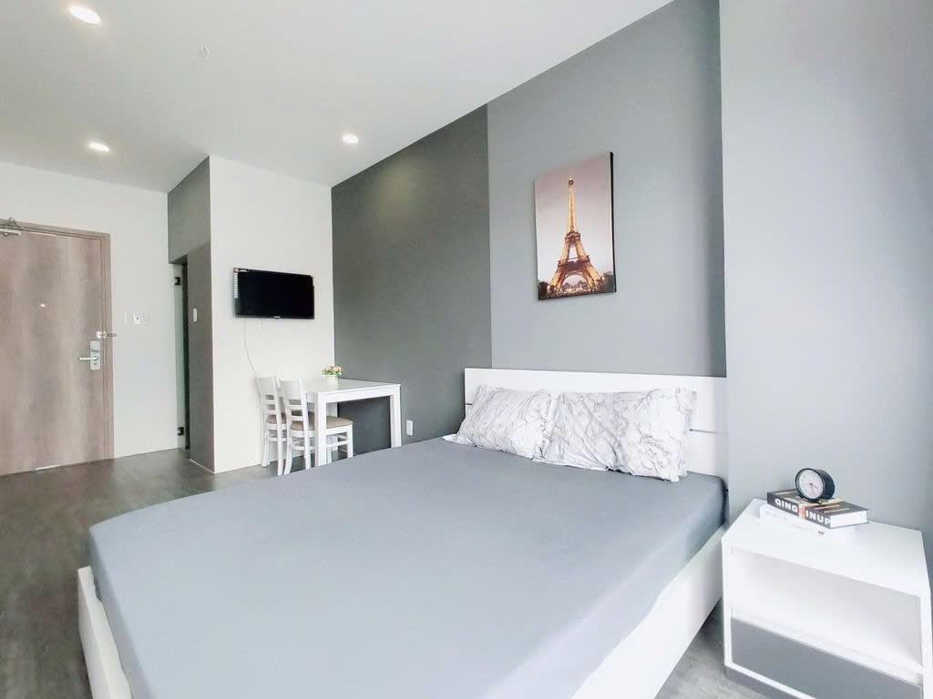 Phòng trọ Studio 20m2 tại PTC House 6 Trần Bình Trọng - Quận 5  - Phòng ngủ