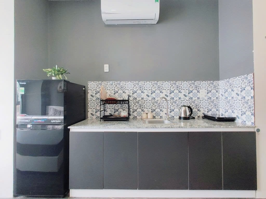 Phòng trọ Studio 20m2 tại PTC House 6 Trần Bình Trọng - Quận 5  - Phòng bếp