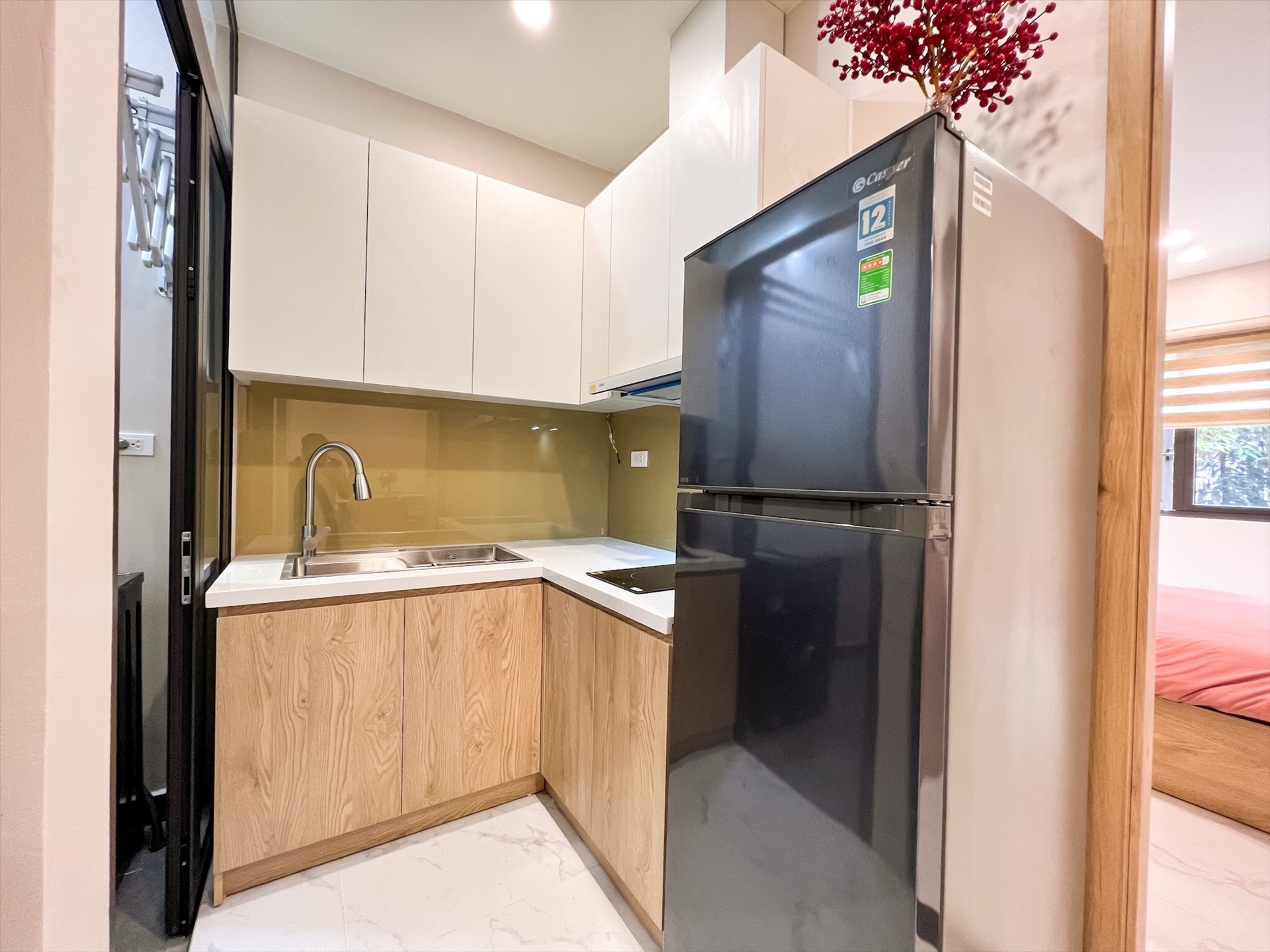 Phòng trọ 2 Phòng ngủ 60m2 tại Nine House Đội Cấn - Ba Đình - Phòng bếp