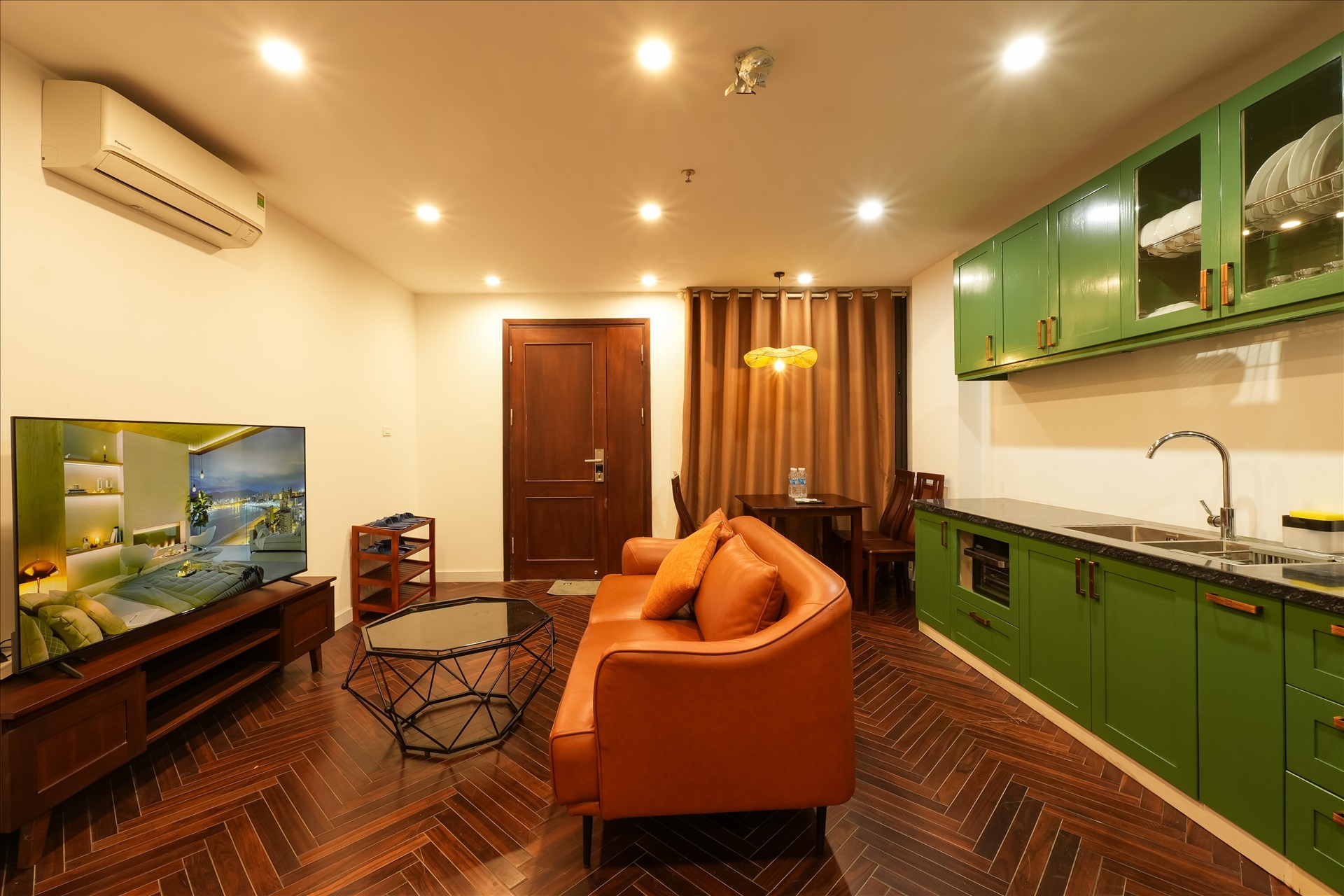 Phòng trọ 2 Phòng ngủ 80m2 tại Nine House Vũ Miên - Tây Hồ - Phòng khách