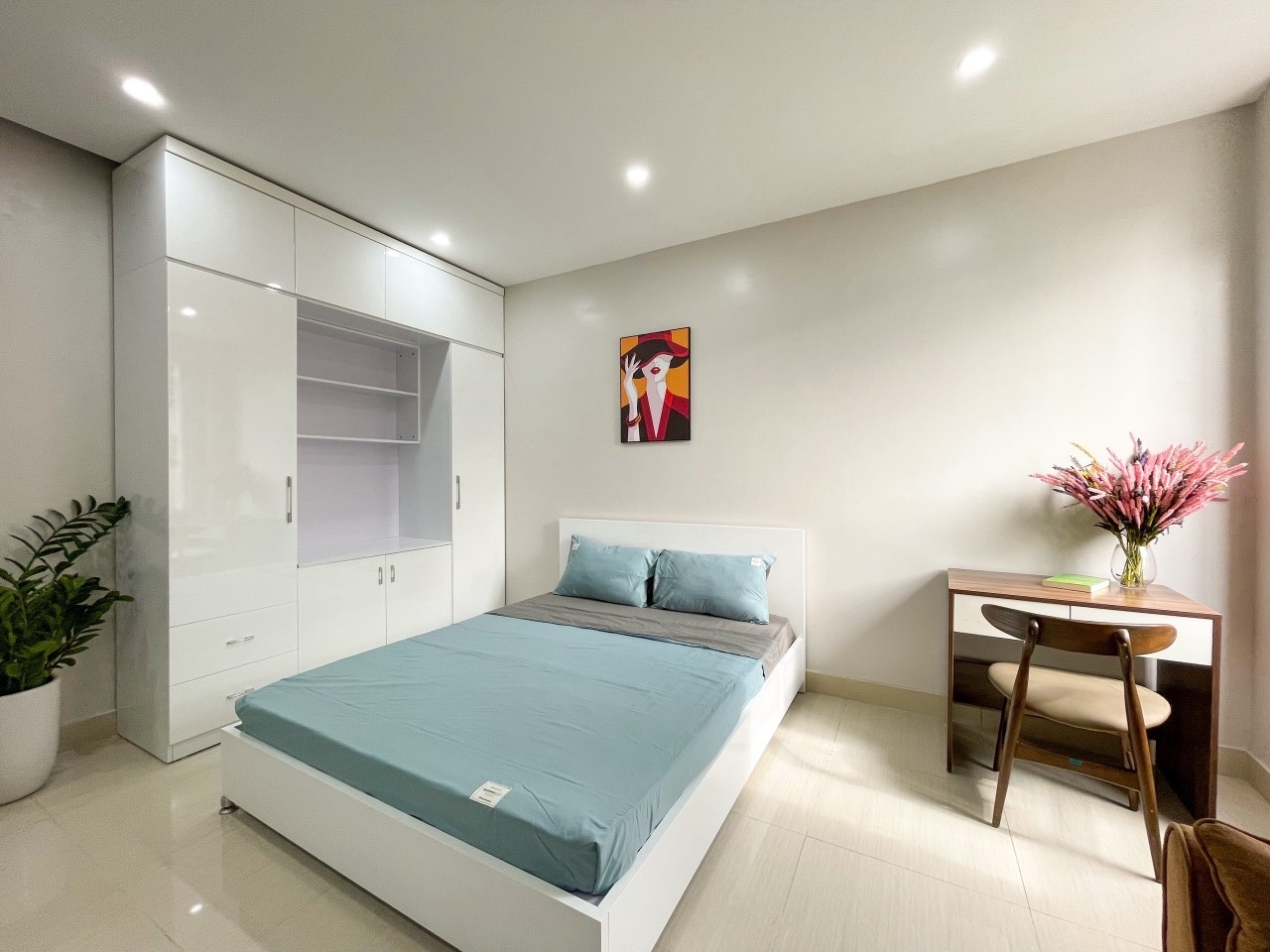 Phòng trọ Studio 35m2 tại Nine House Yên Hoa - Tây Hồ - Phòng ngủ