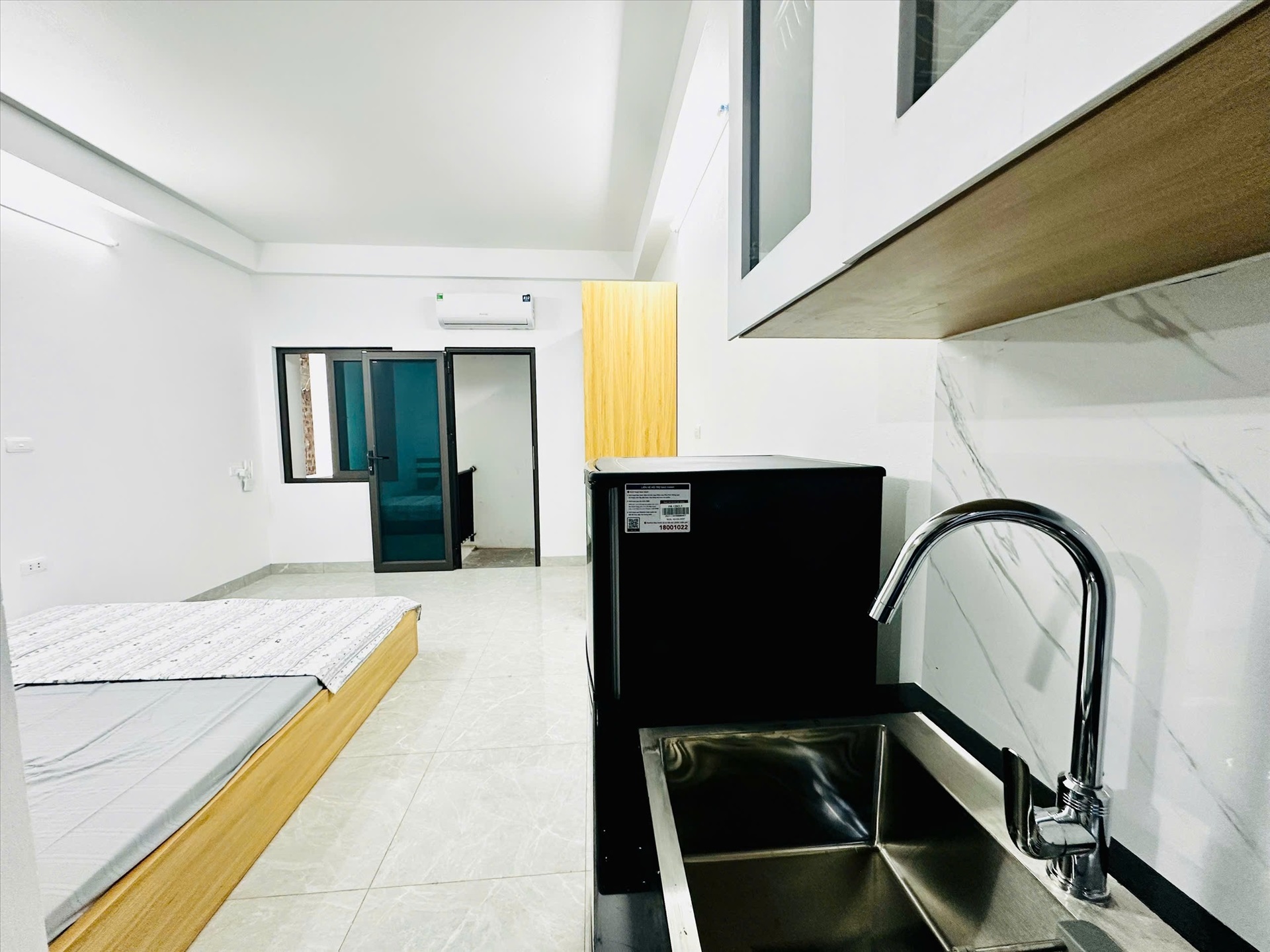 Phòng trọ Studio 25m2 tại AV Home 1 Xuân Đỉnh - Bắc Từ Liêm - Phòng bếp